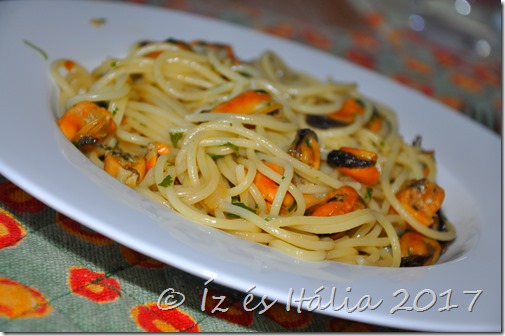 Fekete kagylós spagetti
