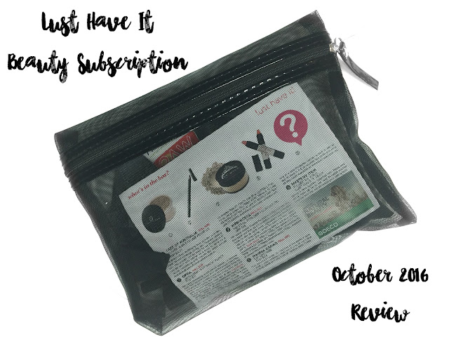 REVIEW: Lust Have It Beauty Subscription Box (October 2016)