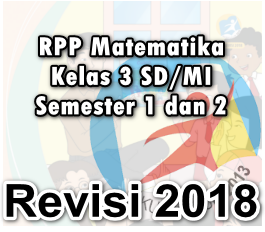 Contoh format Download RPP Matematika Kelas 3 K13 Revisi 2018 Semester 1 dan 2