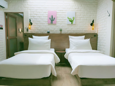 kamar jenis twin bed Anmon Resort