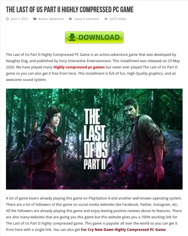 Cybercriminals offer to download The Last of Us Part II