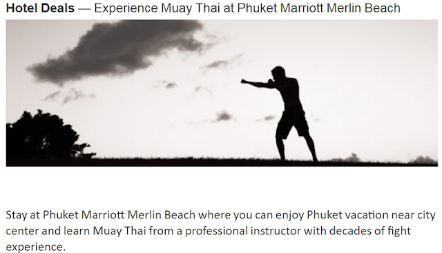 入住泰國普吉島梅林海灘萬豪酒店 Phuket Marriott Resort & Spa, Merlin Beach 體驗泰拳Muay Thai(2019/6/30 前)