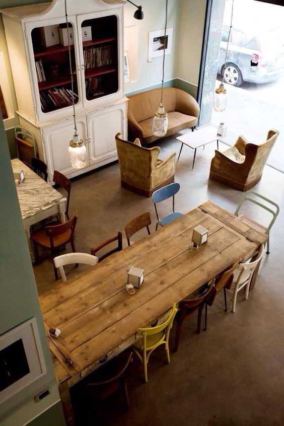ツ 30+ konsep desain interior cafe minimalis outdoor 
