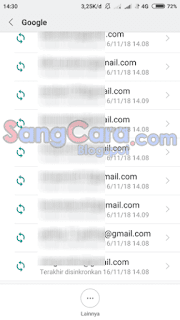 cara menghapus akun gmail di android