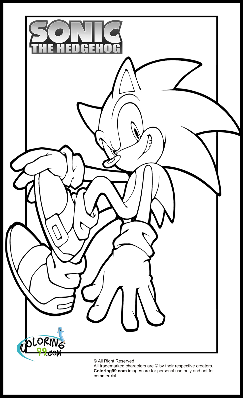 Download Sonic Coloring Pages | Team colors