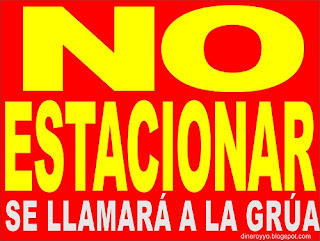 no estacionar se llamará a la grúa