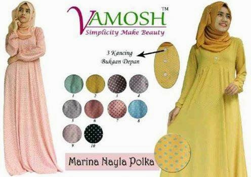 RUMAH HIJAB SAVANA: GAMIS MOTIF POLKADOT