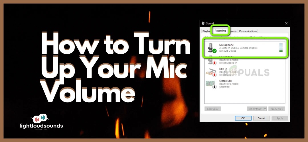 How to Turn Up Your Mic Volume