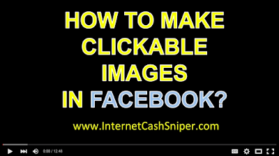 how to make image clickable, in facebook ,for blog traffing