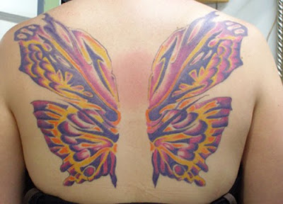 Full back butterfly Tattoos