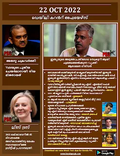 Daily Malayalam Current Affairs 22 Oct 2022