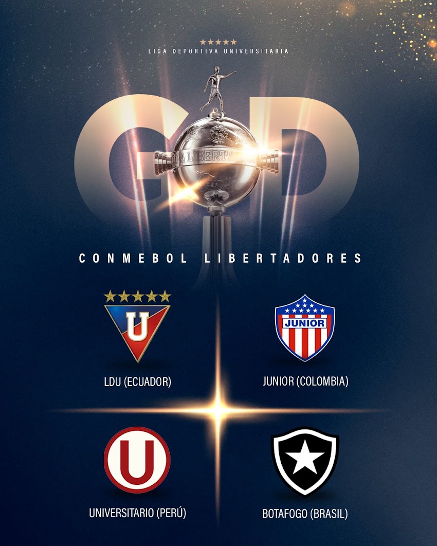 Liga de Quito y sus rivales de Copa Libertadores 2024