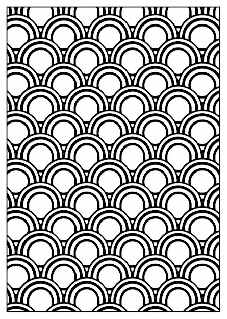 Art Deco Pattern Adult Coloring Page  Style  From The Gallery 