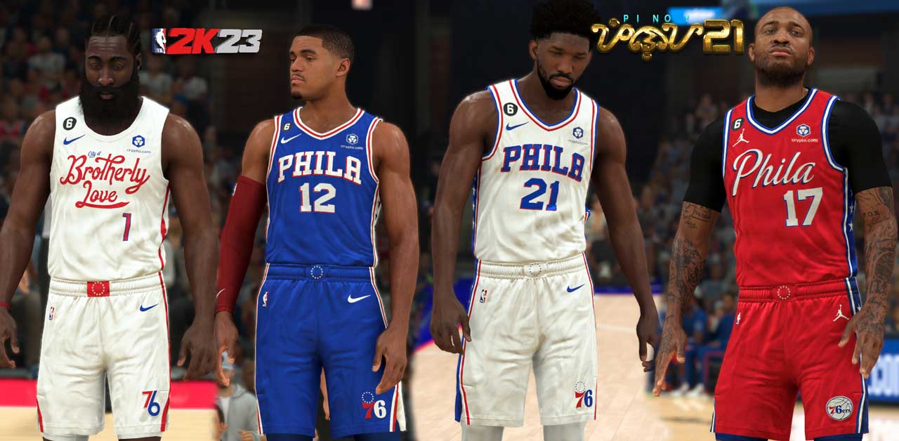NBA 2K23 Philadelphia 76ers Jerseys