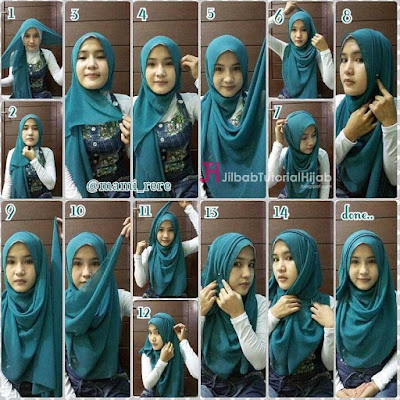 tutorial hijab pashmina untuk pergi ke kantor cantik sehari-hari terbaru