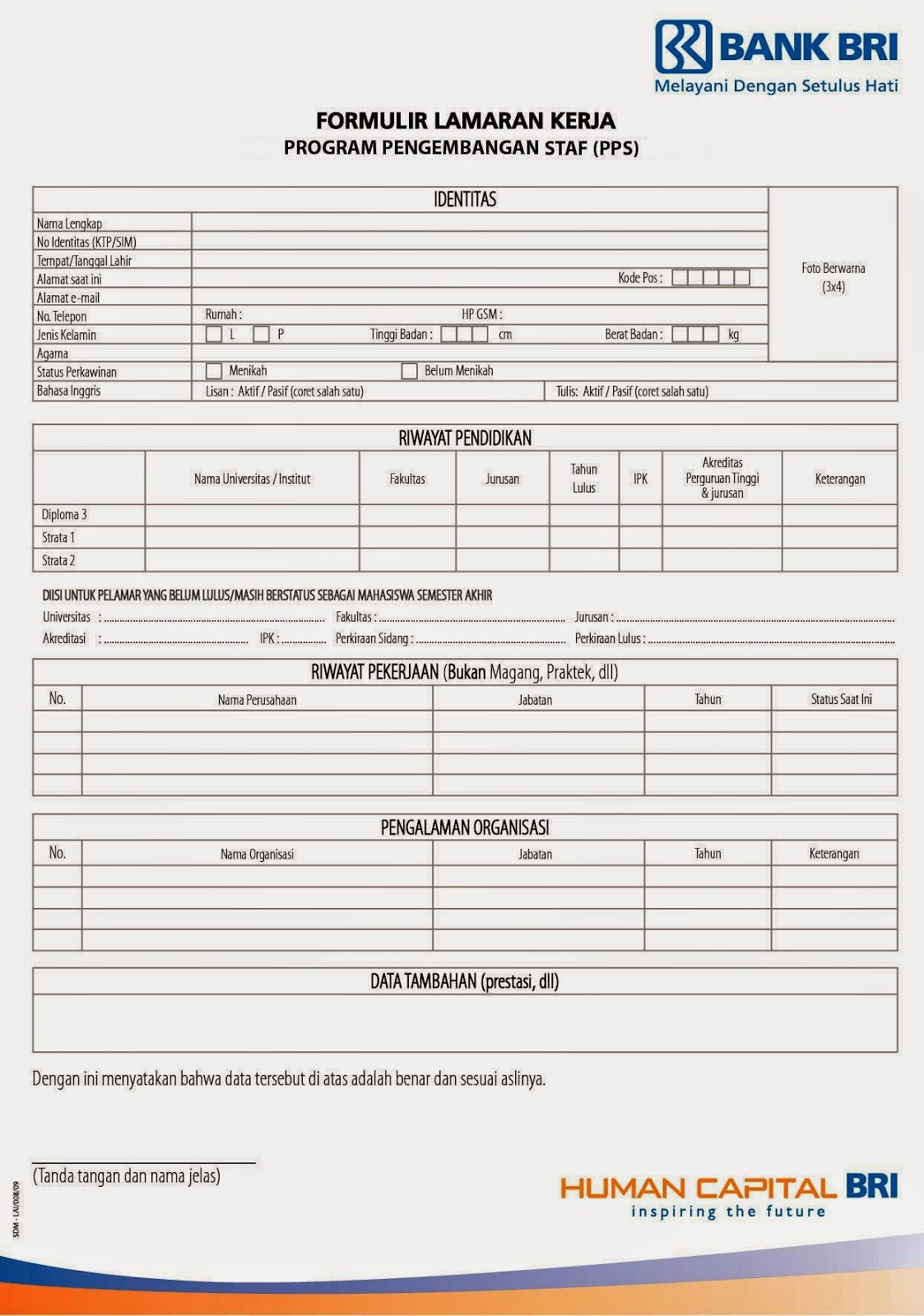 Contoh Formulir Perusahaan - Vienna Shopping Victim