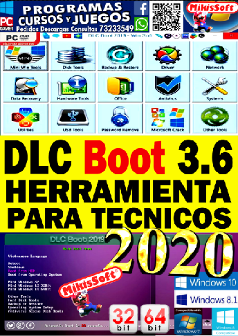DLC BOOT 3.6 - HERRAMIENTA PARA TECNICOS 2020 32 64 BITS