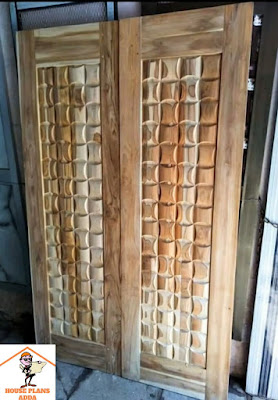 Wooden bedroom door design