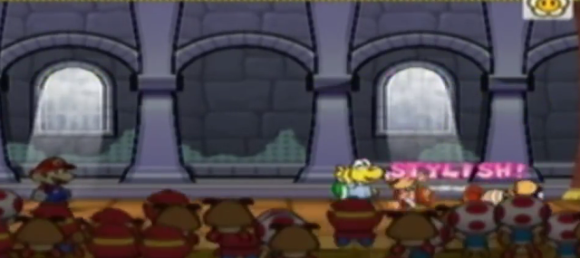 Koops Paper Mario The Thousand Year Door stylish grave of Koopa Troopa breakdancing pose