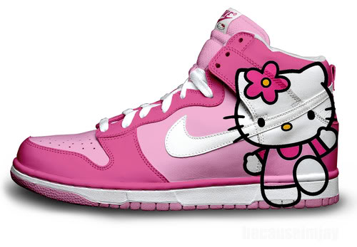 Nike Hello  Kitty  Nikes Dunk Shoes  For Girls Colorful Nikes