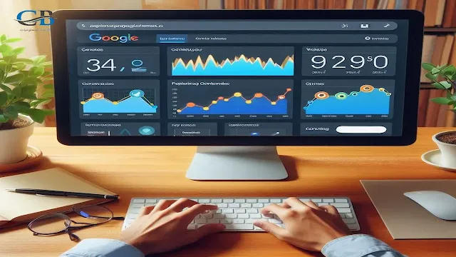 شاشة تعرض واجهة أداة Google Trends مع رسوم بيانية للبحث عن أفكار المحتوى