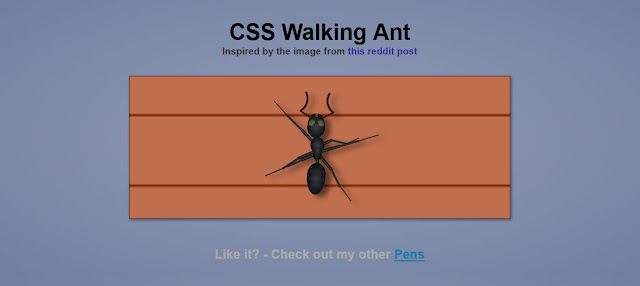 Membuat Animasi Semut Berjalan Dengan CSS