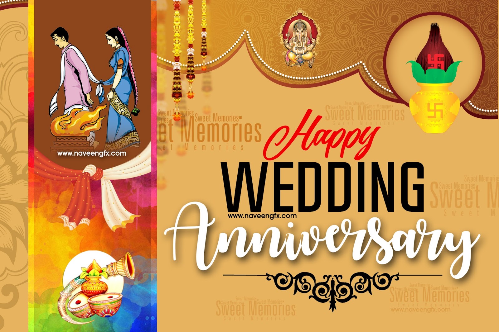  Wedding  anniversary  wishes for friends and family hd 