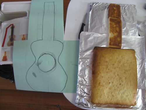 birthday cake stencil. This cake was so big it was