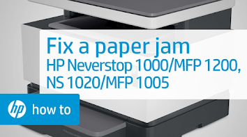 Troubleshooting HP Neverstop 1000 Series Printer Paperjam Error