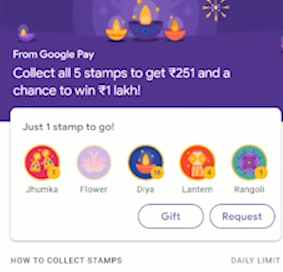 How to get rangoli in Google pay