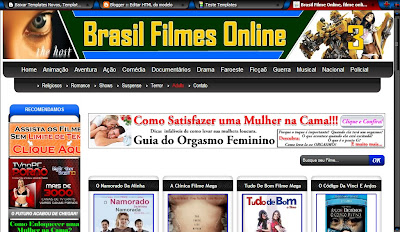 Template de Filmes Online Blog