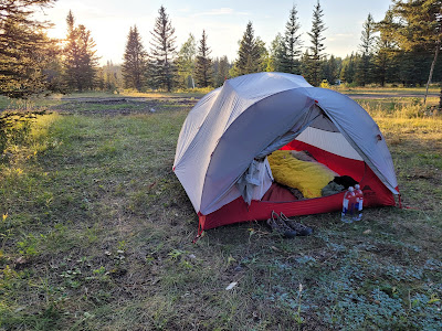 MSR Tent Trans Canada Trail Alberta.