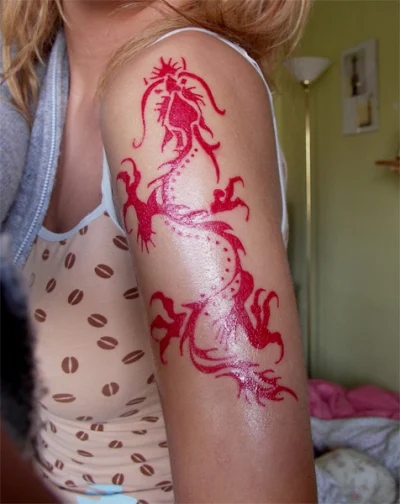 Ho*t Dragon Tattoos For Girls Pop Tattoo ,Tattoos Dragon Arms