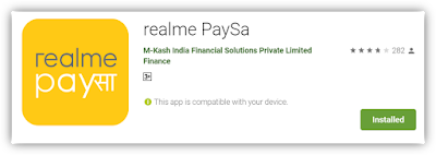 Realme Paysa Without documents loan