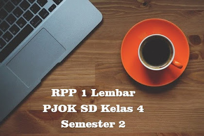 Download RPP 1 Lembar PJOK SD Kelas 4 Semester 2 Kurikulum 2013