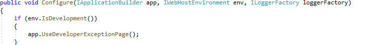 Configure via Startup.cs file