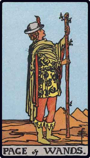 The Page of Wands - Tarot Card from the Rider-Waite Deck