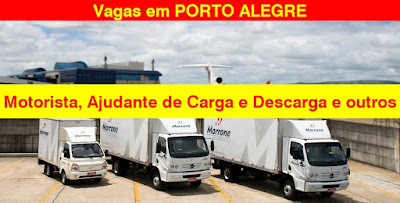 Empresa seleciona Motorista, Ajudante de Carga e Descarga e Encarregado de Frota em Porto Alegre