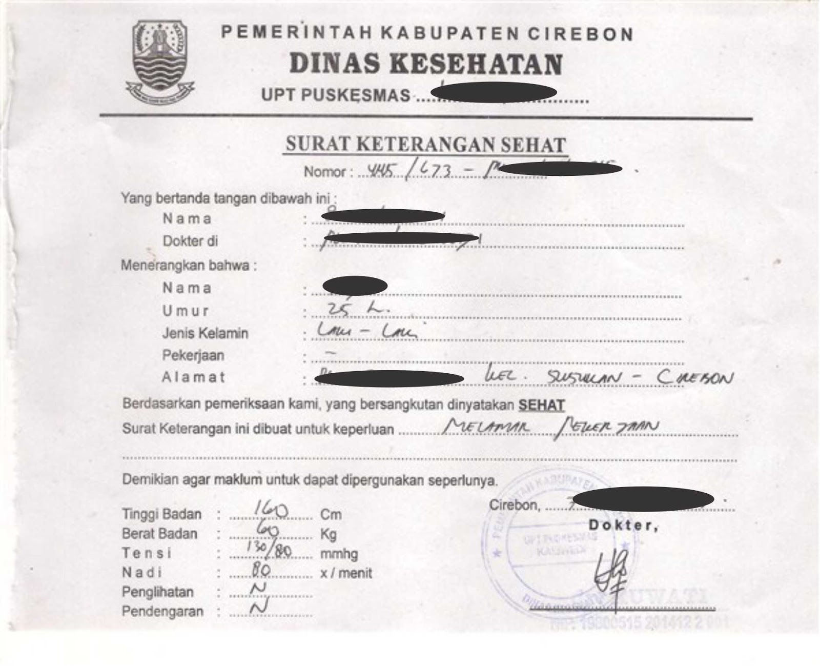 CARA MEMBUAT SURAT KETERANGAN SEHAT DI PUSKESMAS Memberi