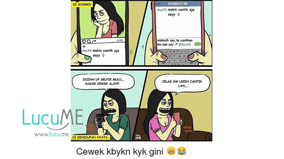 Suka dunia malam: 13 Meme Percakapan Lucu Ala Kaum Cewek 