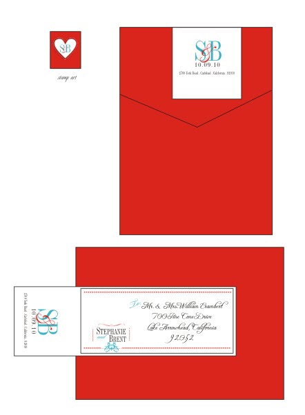 whimsical tiffany blue red wedding suite