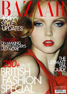 Lily Cole in Bazaar