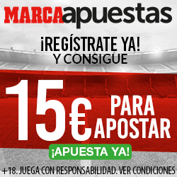 Llevate 15€ GRATIS por registrarte en MARCA Apuestas