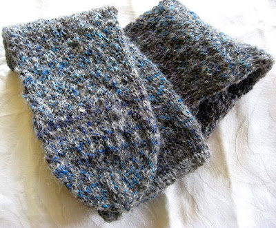 Handdyed silk and natural alpaca handknit socks