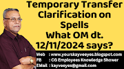 Temporary Transfer - Clarification on Spells, What OM dt. 12/11/2024 says? 