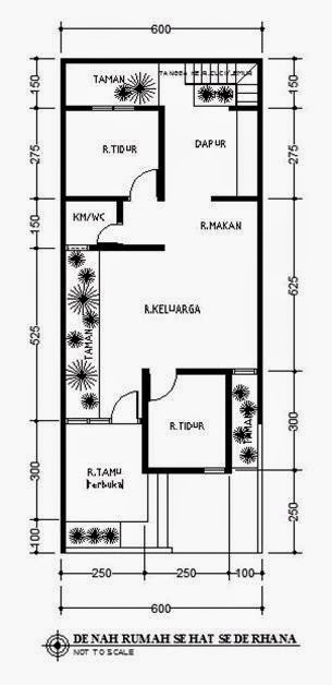 Desain Rumah Minimalis 1 Lantai Ukuran 6X15 - MODEL RUMAH UNIK