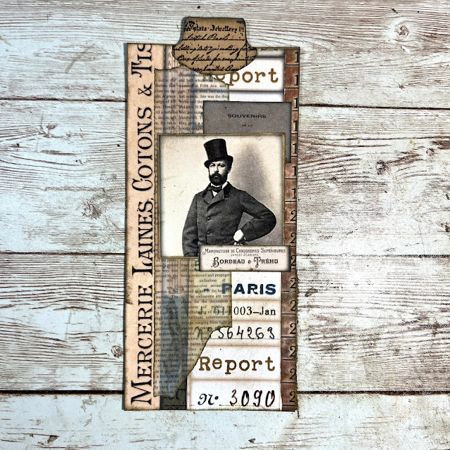 Quick Easy Collaged Masculine Vintage Tags