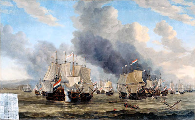 The Battle of Livorno (Leghorn) by Reinier Nooms, 1653