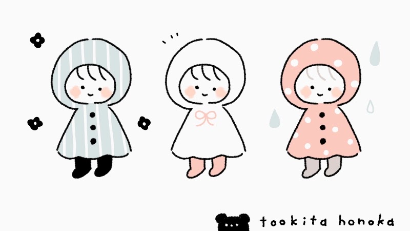 梅雨の簡単かわいいイラスト 絵の描き方まとめ 6月 手書き ボールペン 手帳用 遠北ほのかのイラストサイト