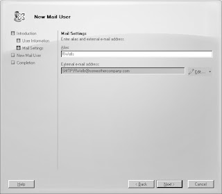 Exchange server 2007 Mail setup